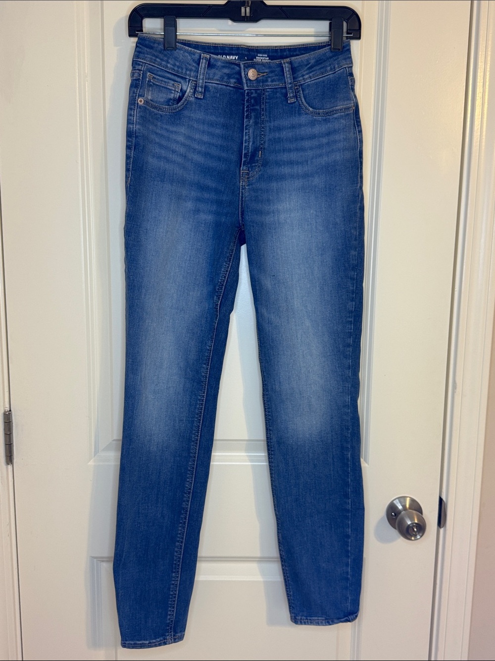 Old Navy Blue High-Rise Skinny Jeans